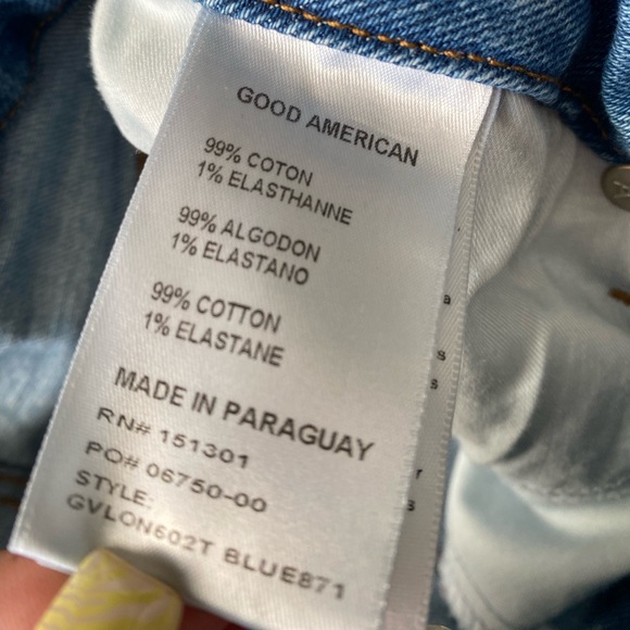 GOOD AMERICAN Good Vintage High-rise Straight
Stretch-Denim Fray jeans - Picture 13 of 16